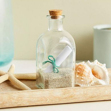 Clear Glass Bottles With Cork Lids Kitchen Containers 4oz 12 Pcs