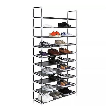 10-tier Adjustable Shoe Rack Storage