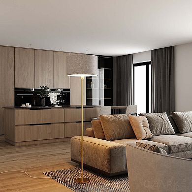 Ozarke Chloe Organic Modern Floor Lamp, Modern Tall Lamp, Etl Listed