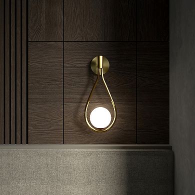 Ozarke Tear Drop Sconce Mid-century Modern Wall Sconce, Warm 3000k