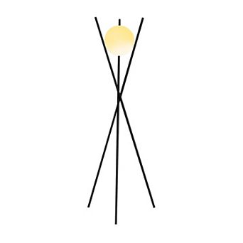 Ozarke Solstice Glass Globe Floor Lamp - Contemporary Led Standing Light