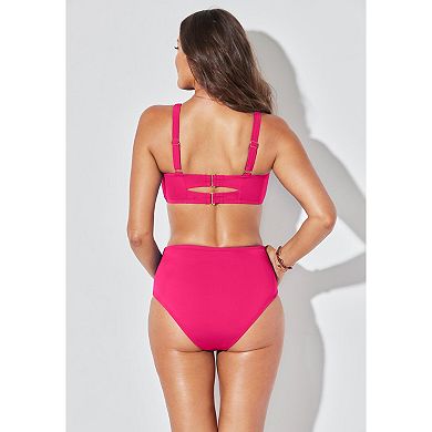 Swimsuits for All Women's Twist Front Bikini Top