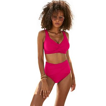 Swimsuits for All Women's Twist Front Bikini Top