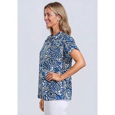 Woman Within Plus Size Relaxed Campshirt