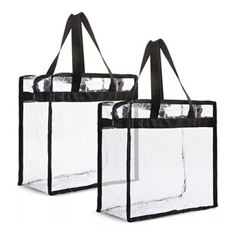 Clear Tote Bags With Handles 2 Packs