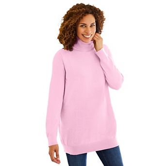 Woman Within Plus Size Perfect Long Sleeve Turtleneck Sweater