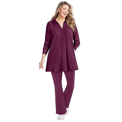 Woman Within Plus Size Petite Corduroy Straight Leg Jeans