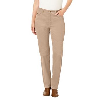 Woman Within Plus Size Corduroy Straight Leg Stretch Pant