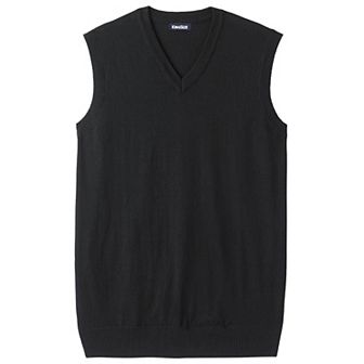 KingSize Men's Big & Tall Lightweight V-Neck Sweater Vest
