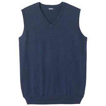 KingSize Men's Big & Tall Lightweight V-Neck Sweater Vest
