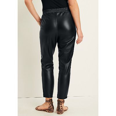 Kohl's faux leather leggings best sale