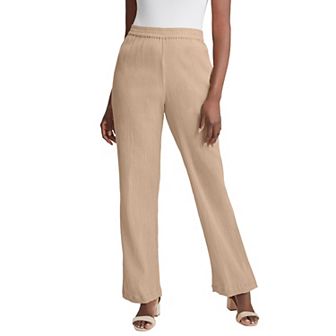 Jessica London Women's Plus Size Wide Leg Gauze Pant