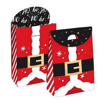 Big Dot Of Happiness Secret Santa - Christmas Gift Exchange - Party Goodie Boxes - Set Of 12