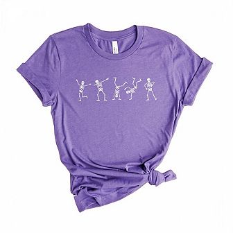 Dancing Skeleton Short Sleeve Graphic Tee