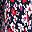 Navy Red Ditsy Floral