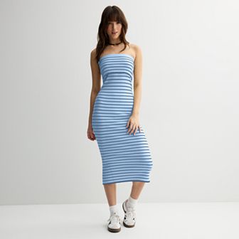 Juniors' SO® Foldover Tube Maxi Dress