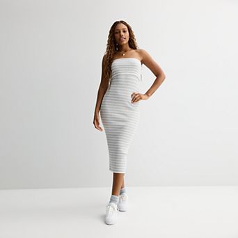 Juniors' SO® Foldover Tube Maxi Dress