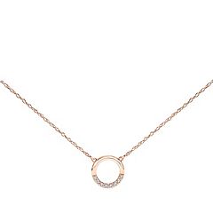 Rose gold necklace kohls hot sale