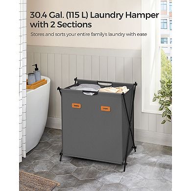 Laundry Hamper, Laundry Basket, Sorter, Collapsible X-frame