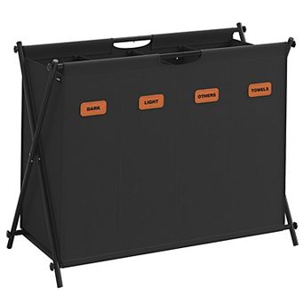 Laundry Hamper, Laundry Basket, Sorter, Collapsible X-frame