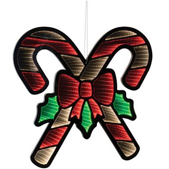 Infinity Double Candy Cane 22.5"h Acrylic Ul Plug Included