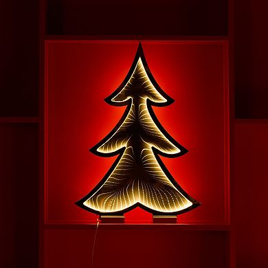 Illuminate Your Holidays with Gold EKKO Light Accents Tree Infinity Light
