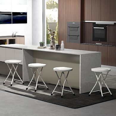 Folding Stool With Built-in Handle For Adults-4 Pieces