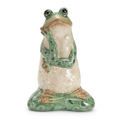 Green Frog Set of 2 - 7.5" Height Ceramic