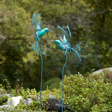Hummingbird Garden Stake (Set of 2) 45"H, 53"H Iron