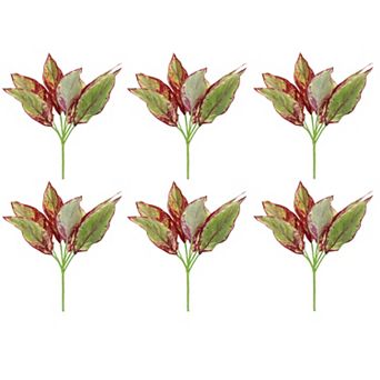 Foliage Plant Set of 6 - 15.5" Height Polyester
