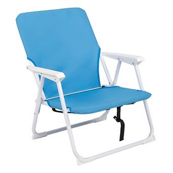 Folding Beach Chair Lightweight and Sturdy Steel Frame - Comfortable for Outdoor Activities