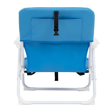Folding Beach Chair Lightweight and Sturdy Steel Frame - Comfortable for Outdoor Activities