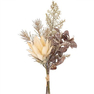 Holiday Elegance - Protea Pine Bundles with Glittered Finish (set of 2)