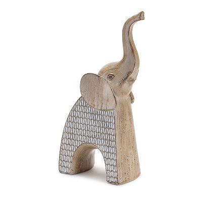 Modern Boho Style Elegant Elephant Figurines for Home Decor (Set of 2)