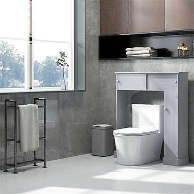 Modern Space-Saving Storage Cabinet for Bathroom - Floor or Wall Mount