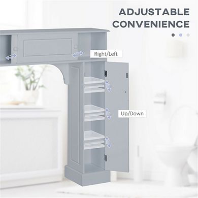 Modern Space-Saving Storage Cabinet for Bathroom - Floor or Wall Mount