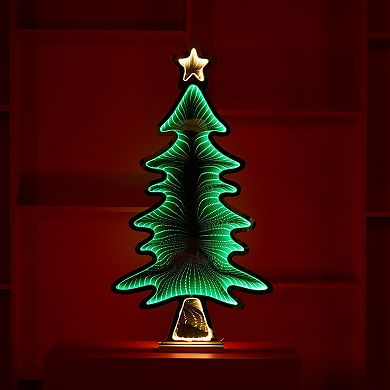 Illuminate Your Holidays with EKKO Light Accents - Tree with Star Infinity Light