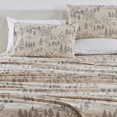 Madelinen 100% Turkish Cotton Winter Inspired Flannel Sheet Set