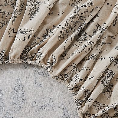 Madelinen 100% Turkish Cotton Winter Inspired Flannel Sheet Set