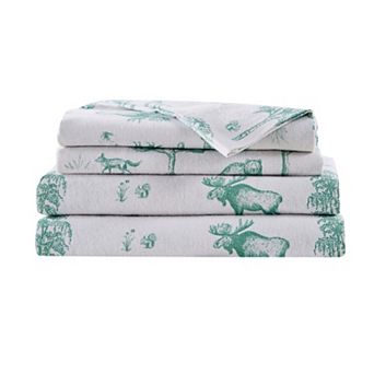 Madelinen 100% Turkish Cotton Winter Inspired Flannel Sheet Set
