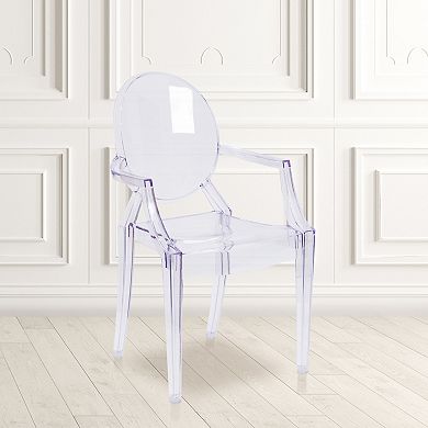 Emma And Oliver 4 Pack Ghost Chair With Arms