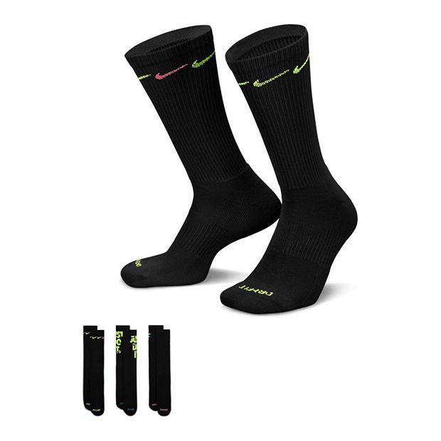 Men s Nike Everyday Plus Cushioned 3 Pack Crew Socks size 8 12