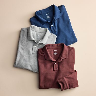 Men's Sonoma Goods For Life Long Sleeve Pique Polo