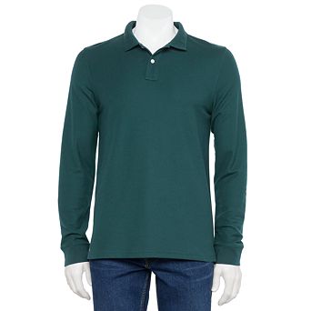 Men's Sonoma Goods For Life® Long Sleeve Pique Polo