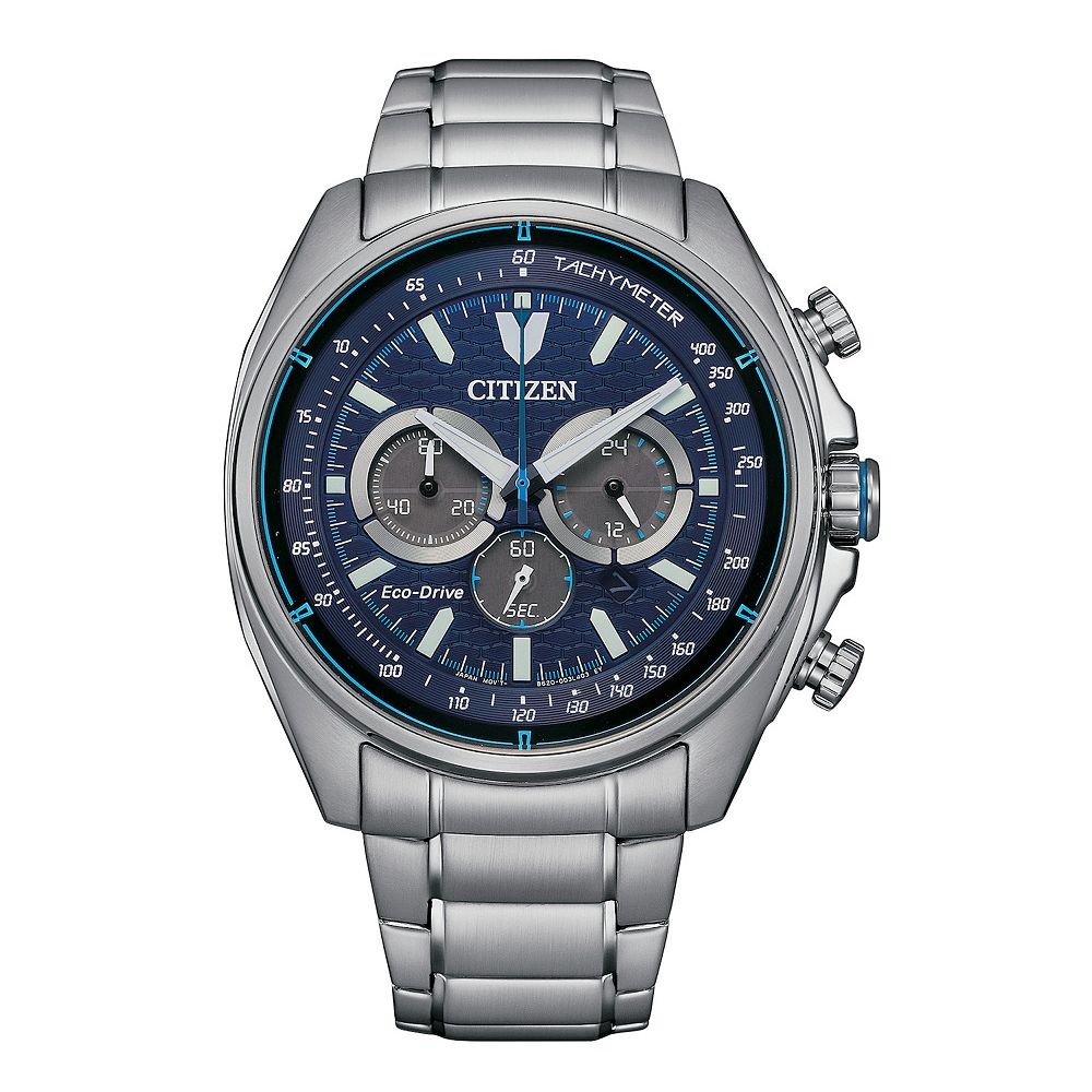 Citizen Men's 45mm Eco-Drive Stainless Steel Chronograph Bracelet