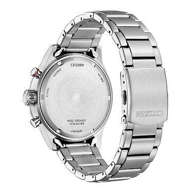 Citizen Men's Eco-Drive Stainless Steel Chronograph Bracelet Watch - AT2520-89E