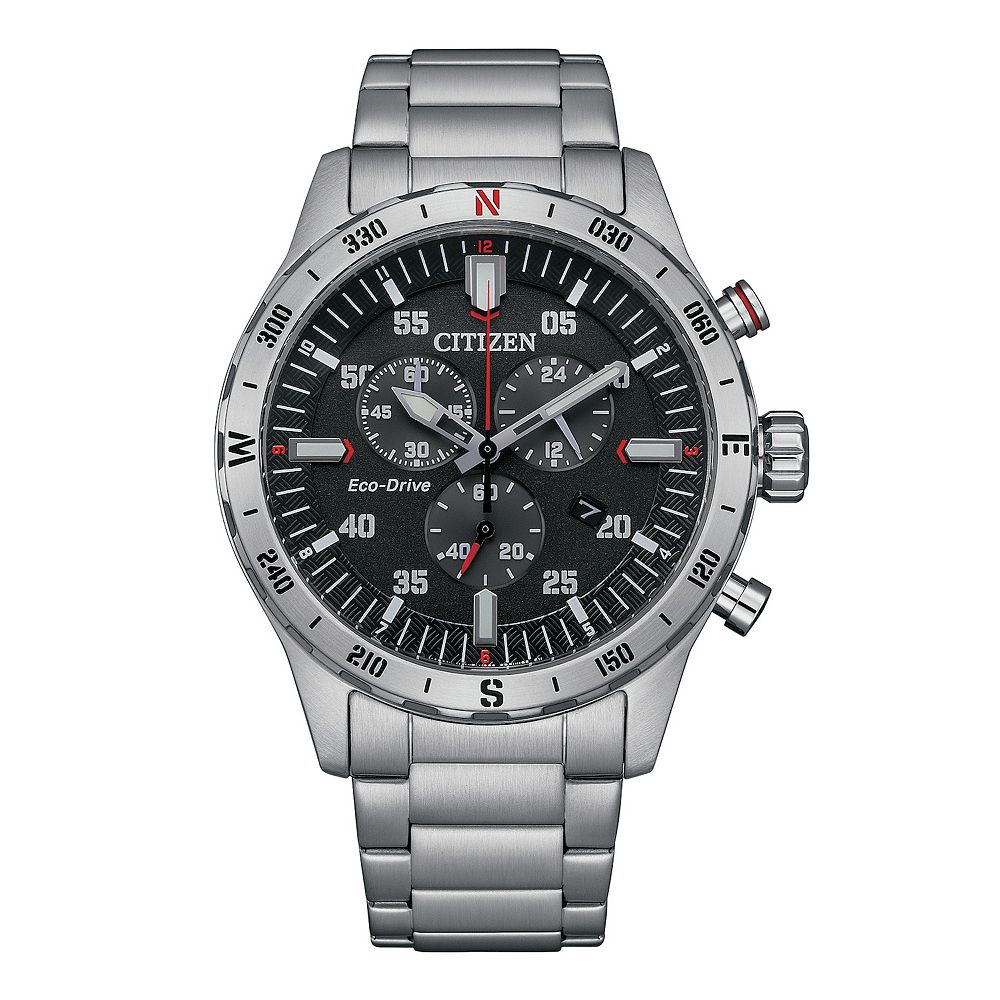 Citizen Men's Eco-Drive Stainless Steel Chronograph Bracelet Watch
