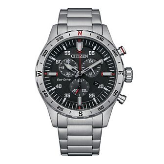 Citizen Men's Eco-Drive Stainless Steel Chronograph Bracelet Watch - AT2520-89E