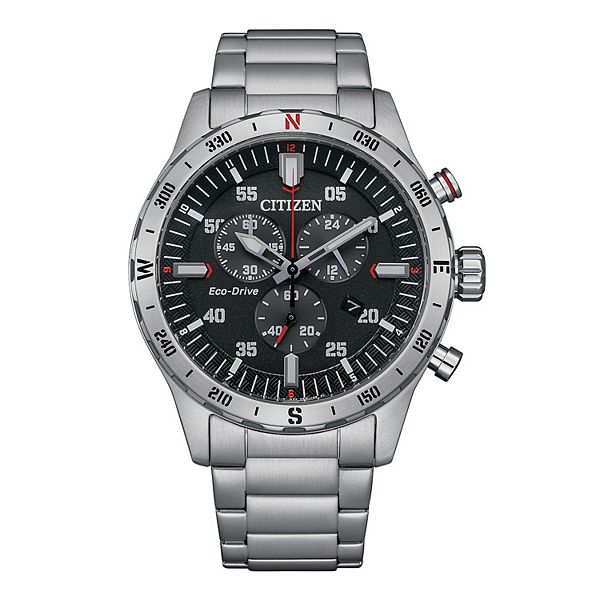 _2teru9  Citizen Men's Eco-Drive Stainless Steel Chronograph Bracelet Watch