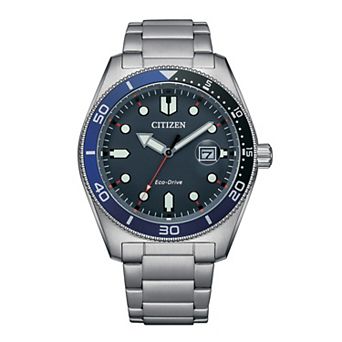 Citizen Men's Eco-Drive Marine Stainless Steel Bracelet Watch